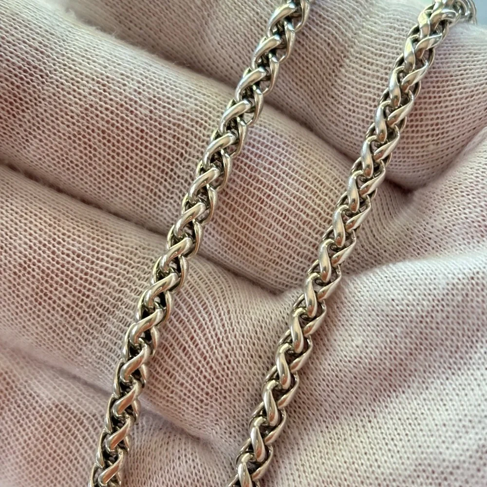 David Yurman 925 & 14k Gold Renaissance Pendant Necklace with Black Onyx 18" - Picture 3 of 9